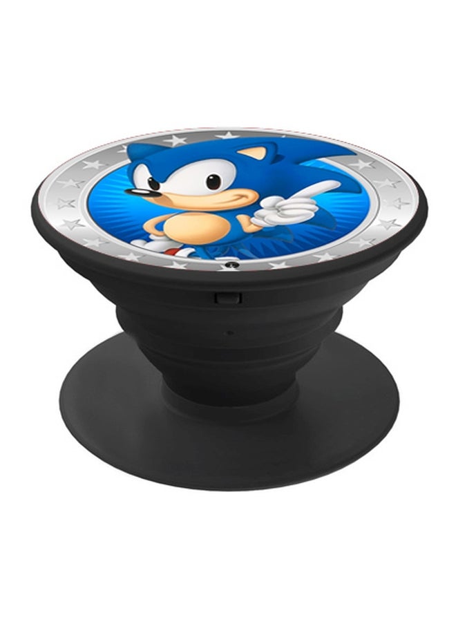 BP Cartoon Printed Pop Socket Phone Holder Blue/White/Red - Image 1