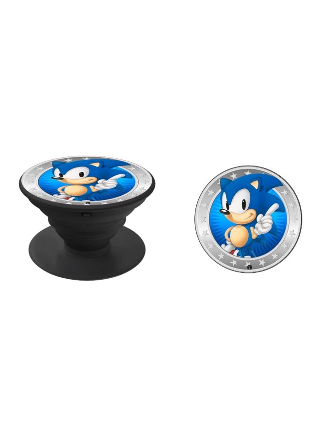 BP Cartoon Printed Pop Socket Phone Holder Blue/White/Red - Image 2