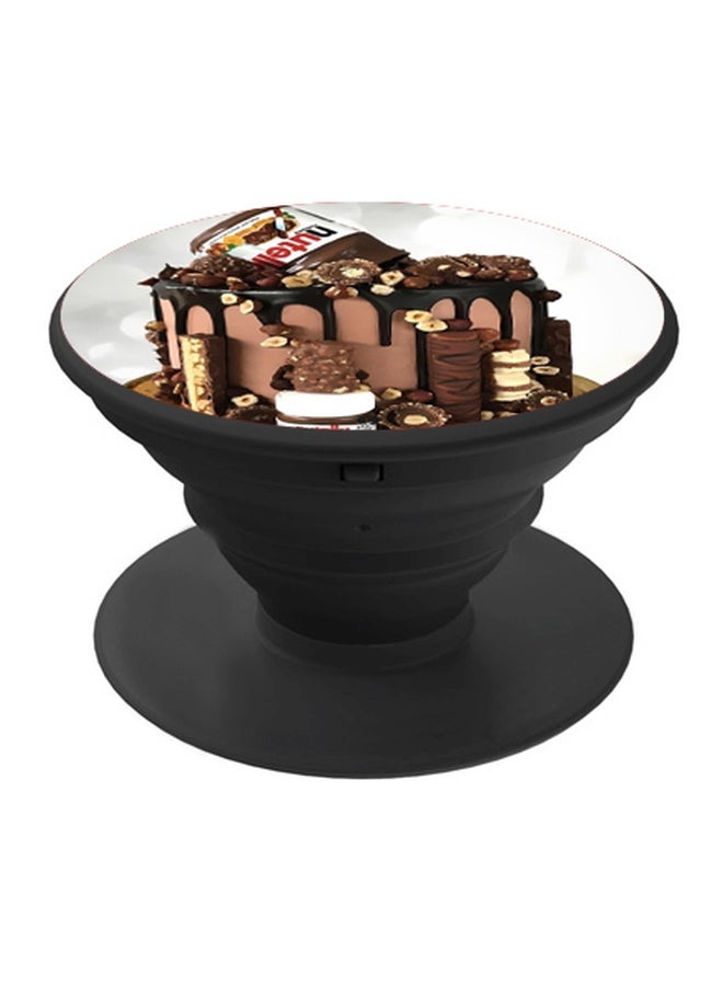 بي بي حامل هاتف بوب سوكيت بطبعة كيك بيج/بني/أبيض - Image 1