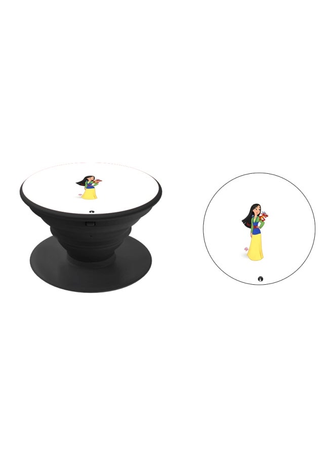 BP Girl Printed Pop Socket Phone Holder Yellow/Blue/Red - Image 2