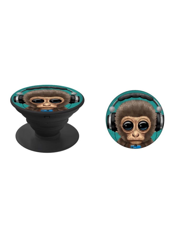 BP Printed Popsocket Phone Holder Brown/Green/Black - Image 2