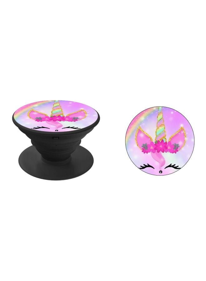 BP Bird Printed Pop Socket Phone Holder Pink/Black/Green - Image 2