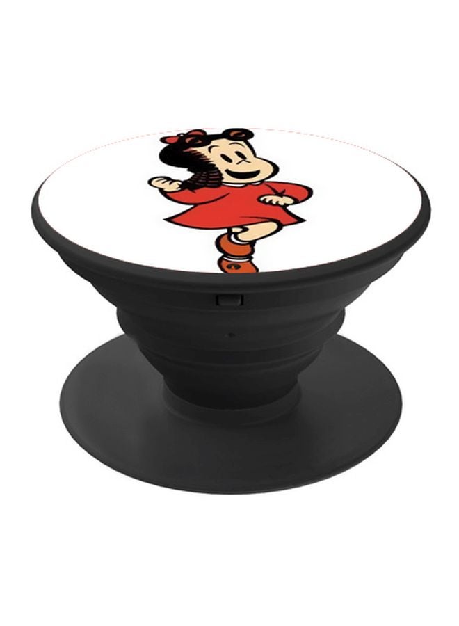 BP Cartoon Printed Pop Socket Phone Holder White/Red/Black - Image 1