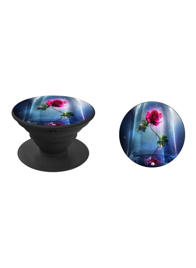 BP Floral Printed Pop Socket Phone Holder Blue/Pink/Green - Image 2
