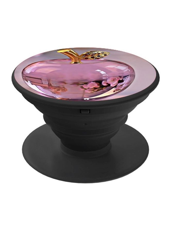 BP Apple Printed Pop Socket Phone Holder Pink/Gold  - Image 1