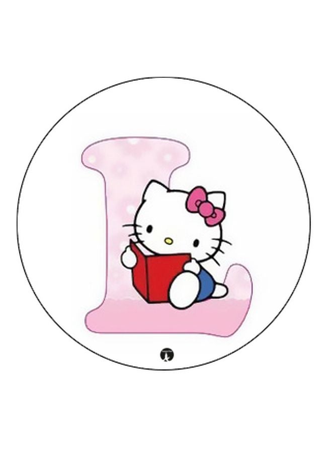 BP Kitty Printed Pop Socket Phone Holder White/Pink/Red - Image 2
