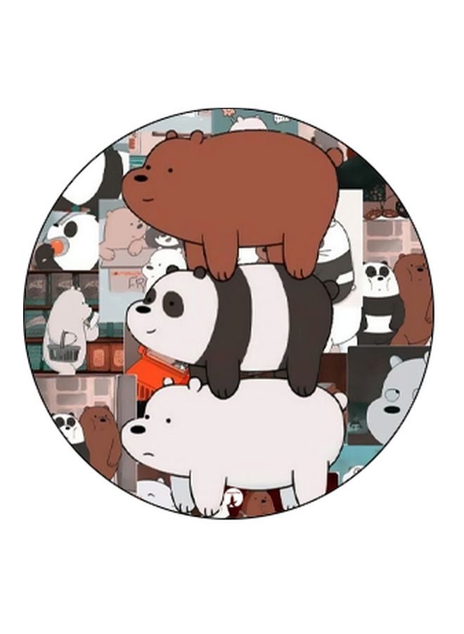 بي بي حامل هاتف بوب سوكيت بطبعة من المسلسل الكرتوني "Bears" أبيض/رمادي/بني - Image 2