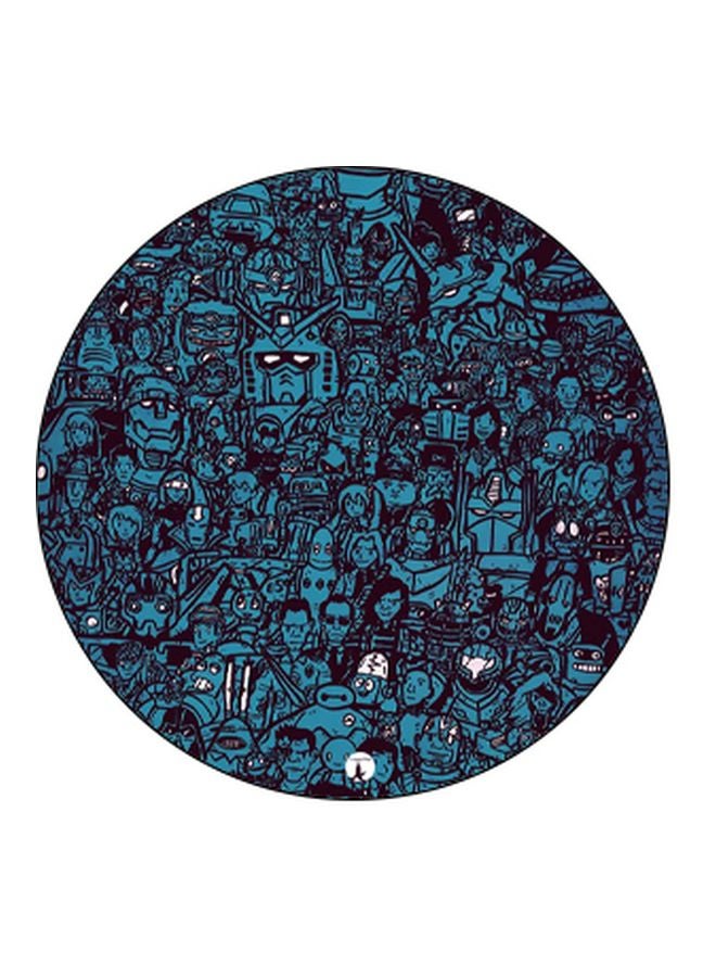 BP Robots Printed Pop Socket Phone Holder Blue/Black/White - Image 2