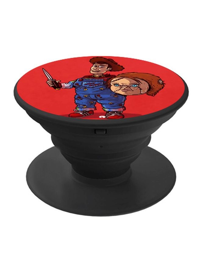 BP Sheriff Woody Printed Pop Socket Phone Holder Red/Blue/Brown - Image 1
