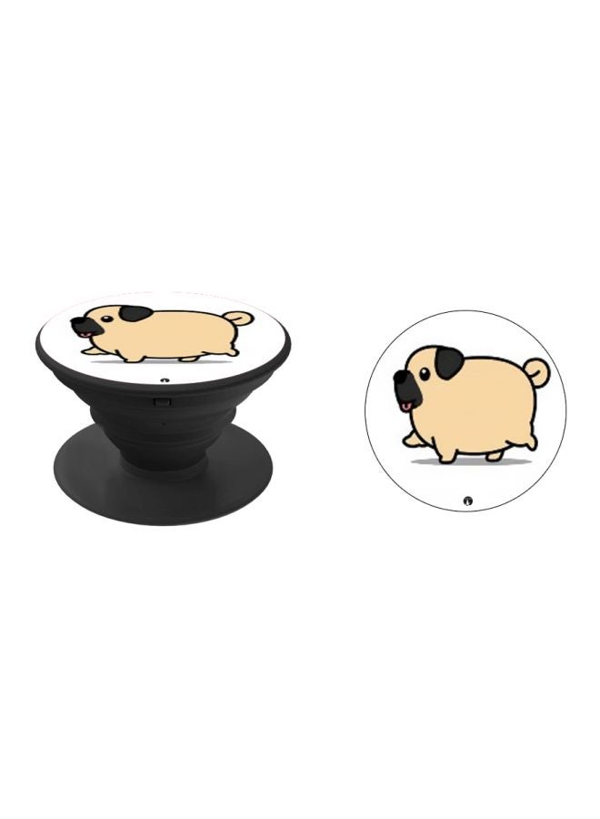 BP Doggy Printed Pop Socket Phone Holder Beige/White/Black - Image 2