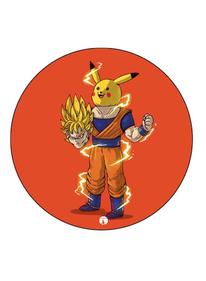 BP Pikachu Printed Pop Socket Phone Holder Red/Yellow/Orange - Image 2