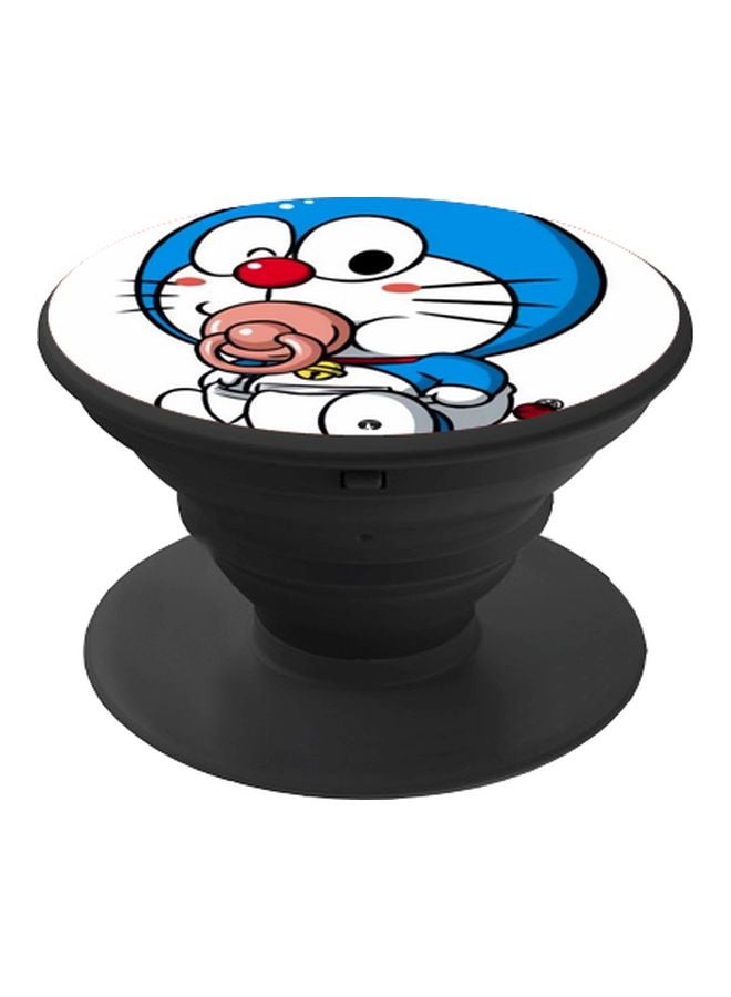 BP Doraemon Printed Pop Socket Phone Holder Blue/White/Black - Image 1