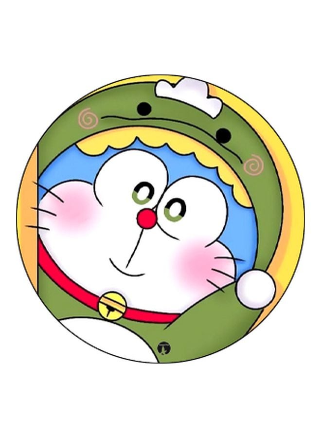 BP Doraemon Printed Pop Socket Phone Holder Green/Blue/Black - Image 2
