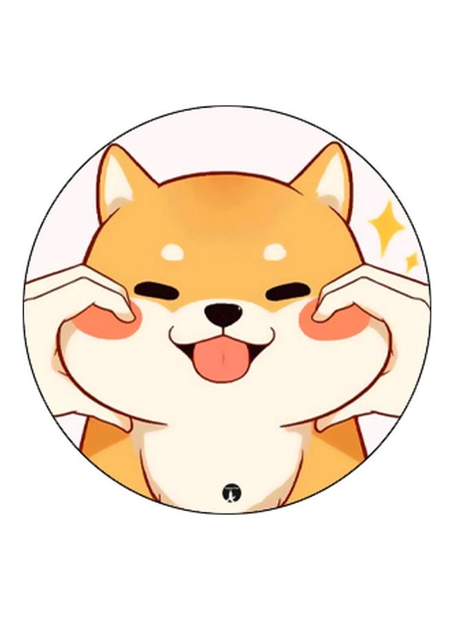 BP Cartoon Printed Pop Socket Phone Holder Beige/White/Black - Image 2