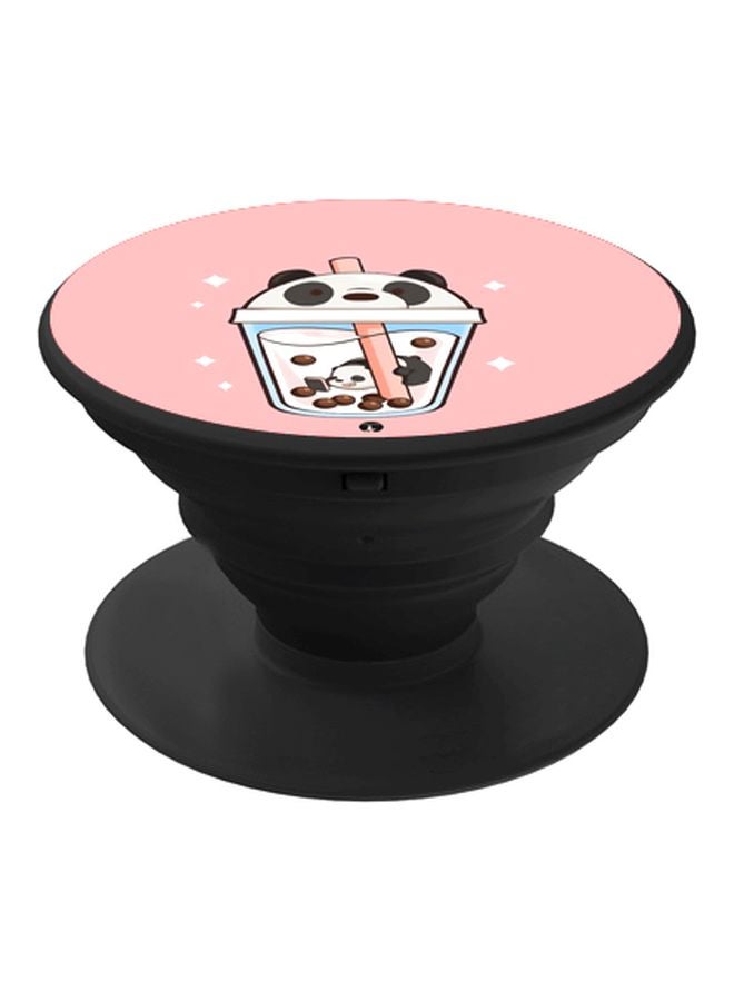 BP Printed Pop Socket Phone Holder Pink/White/Black  - Image 1