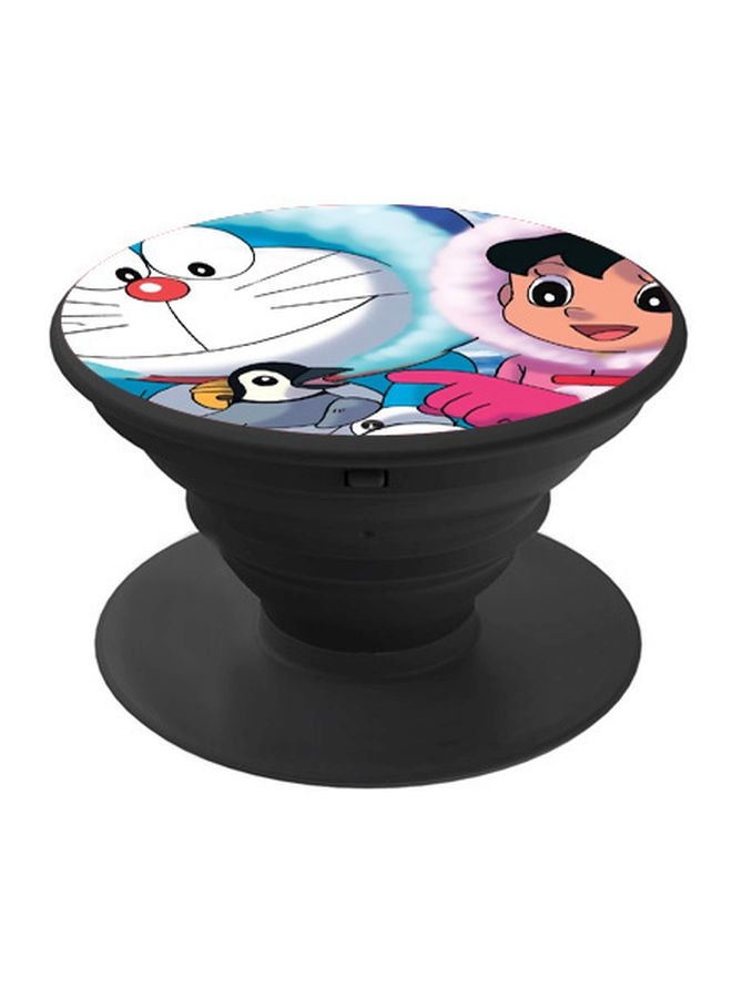 بي بي حامل هاتف بوب سوكيت بطبعة من مسلسل "Doraemon" أبيض/أزرق/أسود/أصفر - Image 1