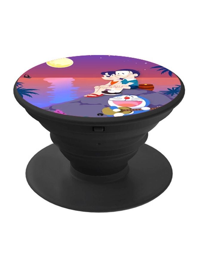 BP Doraemon Printed Pop Socket Phone Holder Pink/Blue/Black - Image 1