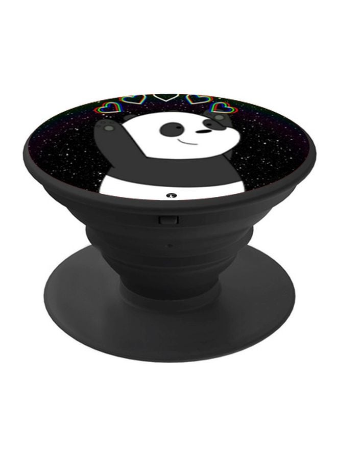 BP We Bare Bears Printed Pop Socket Phone Holder Black/White - Image 1