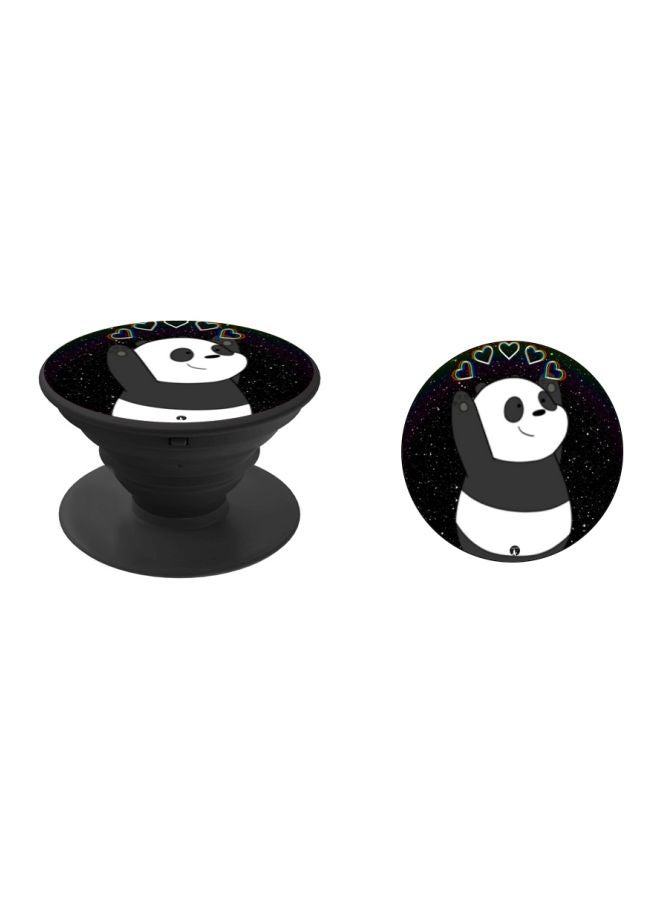BP We Bare Bears Printed Pop Socket Phone Holder Black/White - Image 2