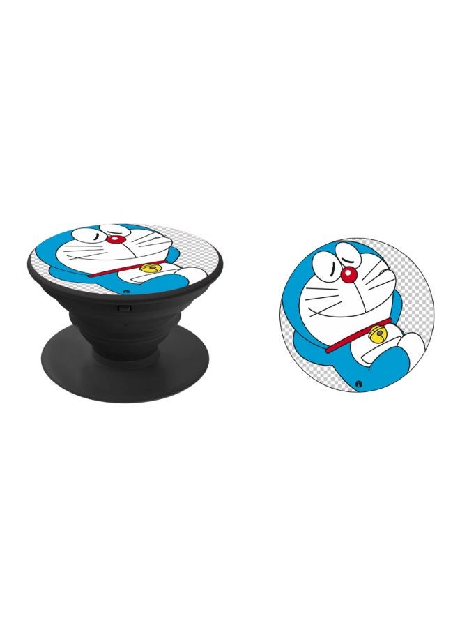 BP Doraemon Printed Pop Socket Phone Holder Blue/White/Black - Image 2