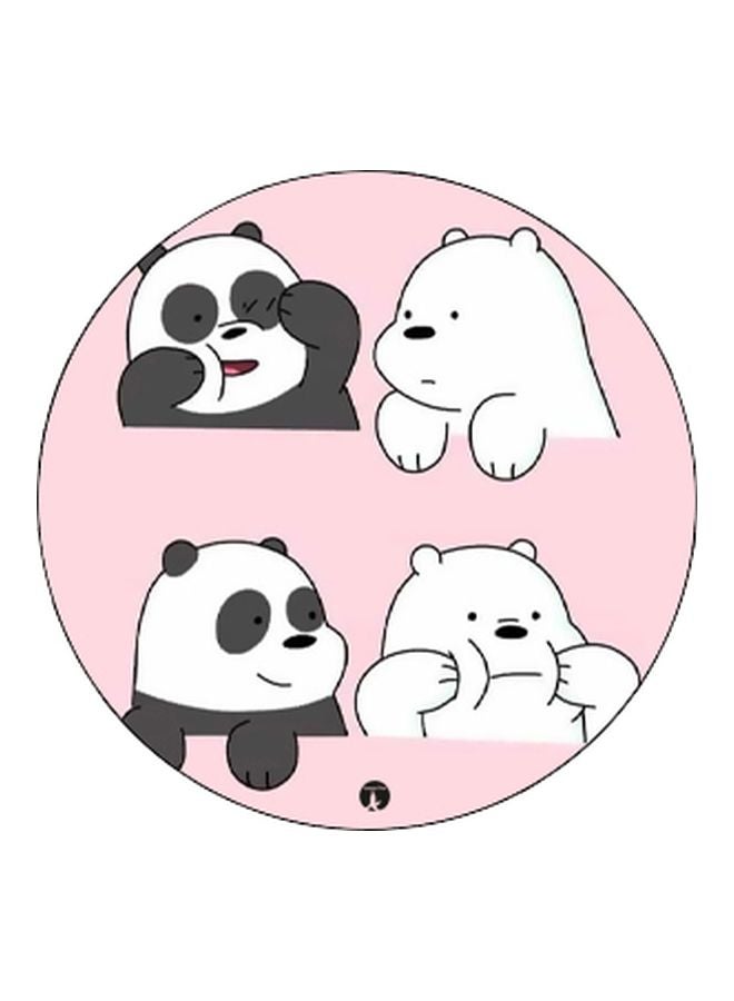 BP We Bare Bears Printed Pop Socket Phone Holder Pink/White/Black - Image 2