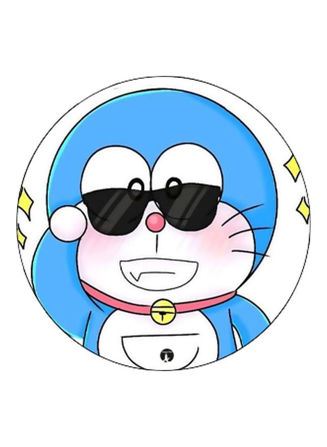 BP Doraemon Printed Pop Socket Phone Holder Blue/White/Black - Image 2