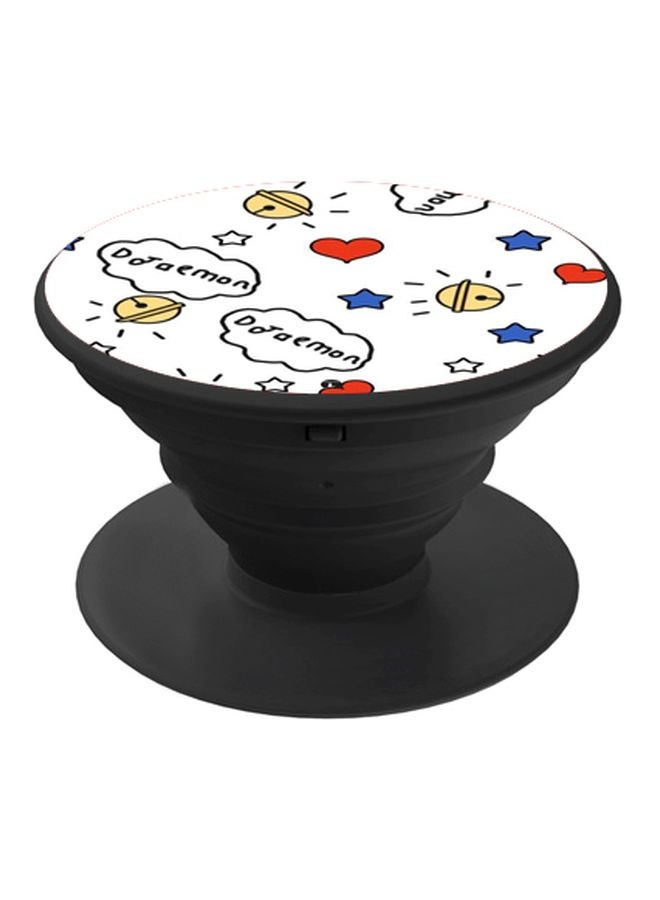 BP Doraemon Printed Pop Socket Phone Holder White/Blue/Black - Image 1
