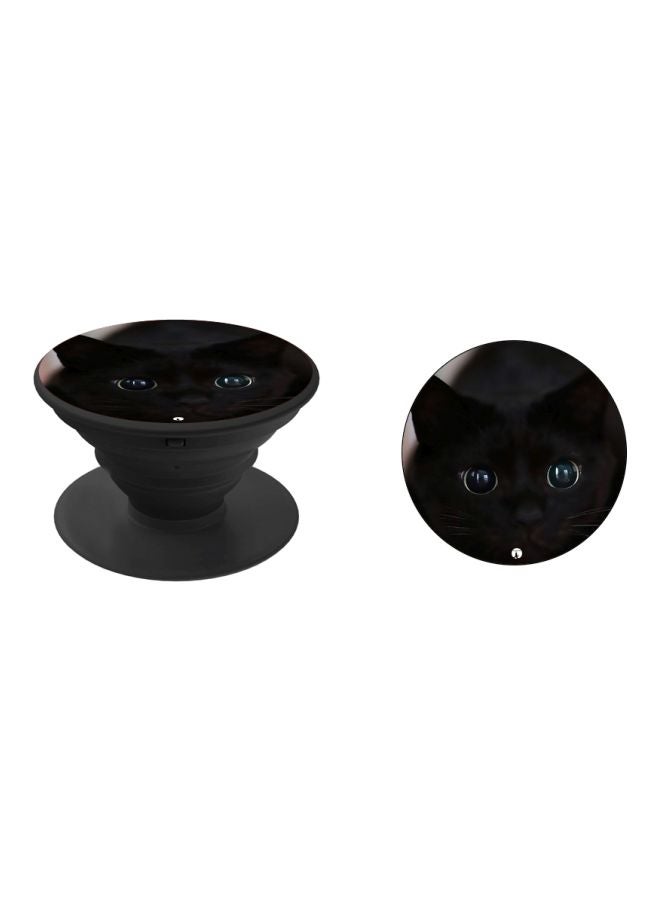 BP Cat Printed Pop Socket Phone Holder Black/Blue - Image 2