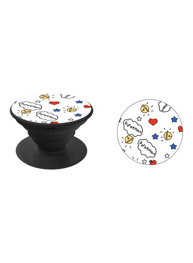 BP Doraemon Printed Pop Socket Phone Holder White/Blue/Black - Image 2