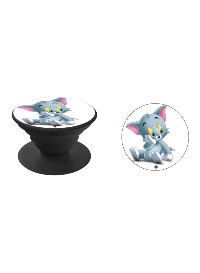 BP Tom Cat Printed Pop Socket Phone Holder White/Grey/Black - Image 2