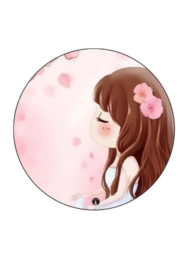 BP Girl Printed Pop Socket Phone Holder Pink/Brown/Black - Image 2