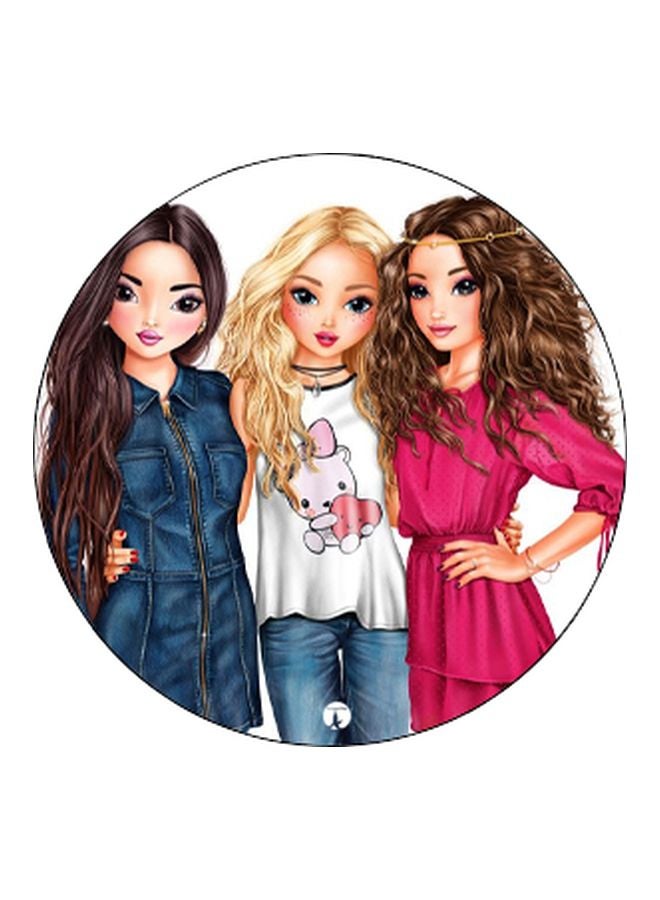 BP Girl Printed Pop Socket Phone Holder Blue/Pink/Black - Image 2