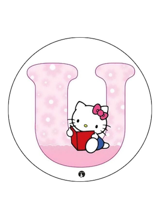 BP Cartoon Printed Pop Socket Phone Holder Black/White/Pink - Image 2