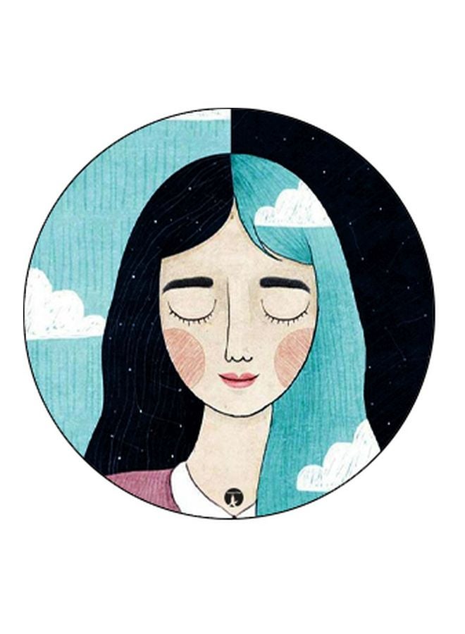 BP Girl Printed Pop Socket Phone Holder Black/Blue/Beige - Image 2