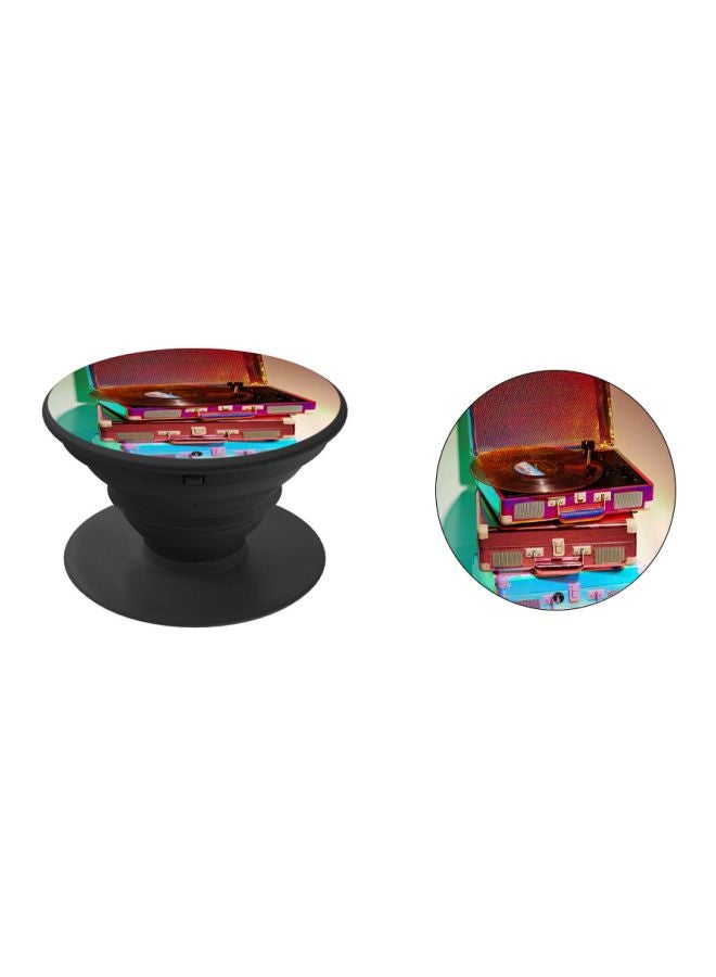 BP Audio Player Printed Pop Socket Phone Holder Black/Blue/Brown - Image 2