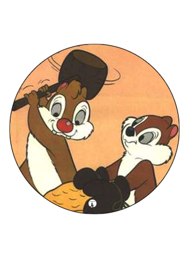 BP Squirrel Printed Pop Socket Phone Holder Brown/White/Black - Image 2