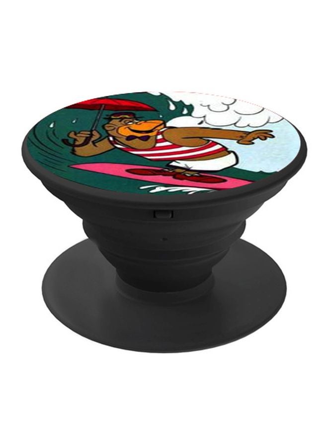 BP Magilla Gorilla Printed Pop Socket Phone Holder Green/Pink/Black - Image 1