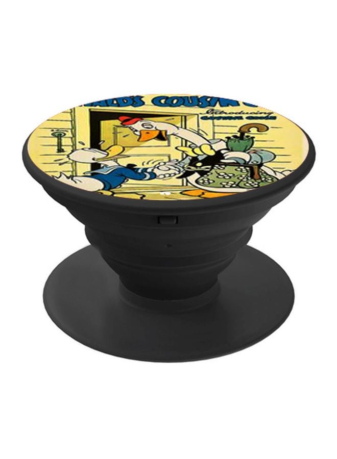 BP Donald Duck Printed Pop Socket Phone Holder Yellow/Blue/Black - Image 1