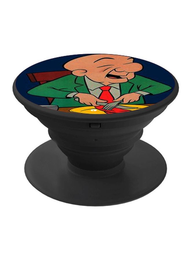 BP Cartoon Character Printed Pop Socket Phone Holder Blue/Green/Black - Image 1