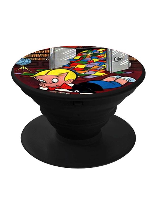 BP Richie Rich Printed Pop Socket Phone Holder Red/Yellow/Black - Image 1