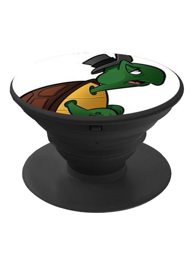 BP Cartoon Printed Pop Socket Phone Holder White/Green/Brown - Image 1