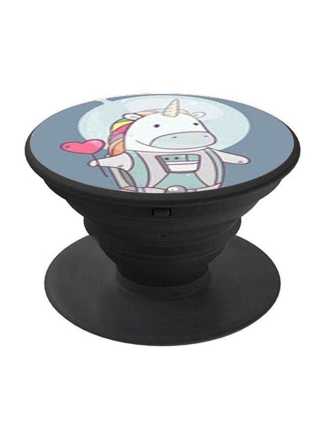 BP Cartoon Character Printed Pop Socket Phone Holder Grey/White/Black - Image 1
