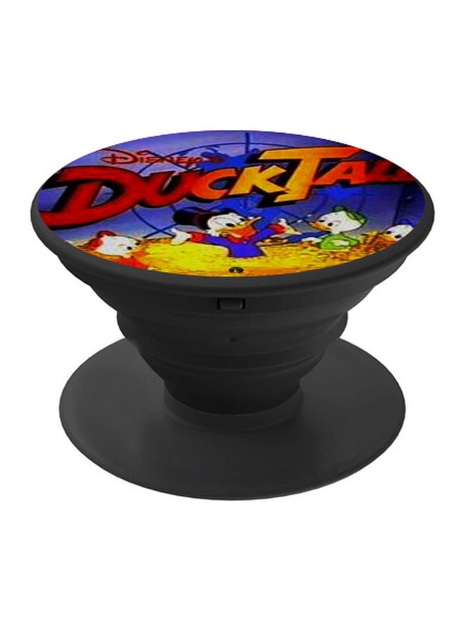 BP Cartoon Printed Pop Socket Phone Holder Black/Blue/Yellow - Image 1