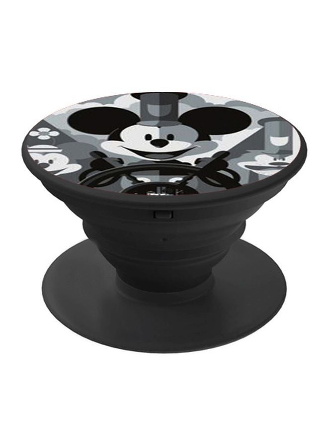 BP Cartoon Printed Pop Socket Phone Holder Black/Grey/White - Image 1