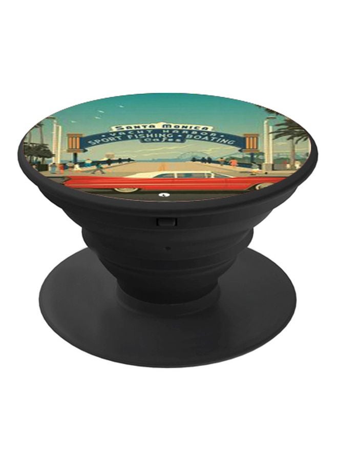 BP Cartoon Printed Pop Socket Phone Holder Black/Blue/Red - Image 1