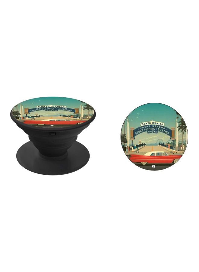 BP Cartoon Printed Pop Socket Phone Holder Black/Blue/Red - Image 2