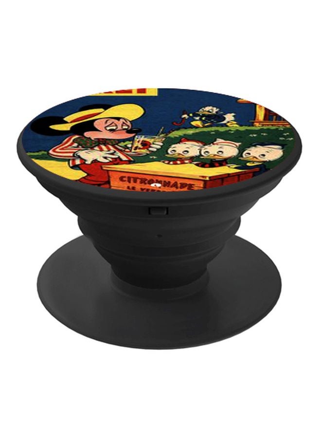 BP Mickey Mouse Printed Pop Socket Phone Holder Blue/Green/Black - Image 1