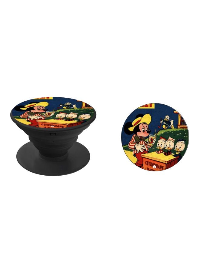 BP Mickey Mouse Printed Pop Socket Phone Holder Blue/Green/Black - Image 2