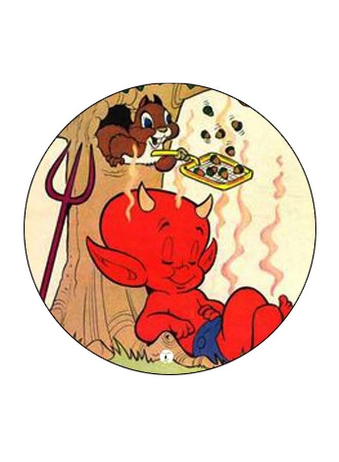 BP Devil Cartoon Printed Pop Socket Phone Holder Red/Brown/Beige - Image 2