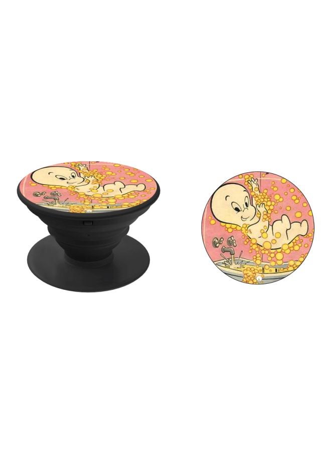 BP Cartoon Printed Pop Socket Phone Holder Pink/Beige/Grey - Image 2